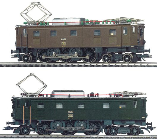 Swiss Locomotive Set of 2 x Ae 3/6 II