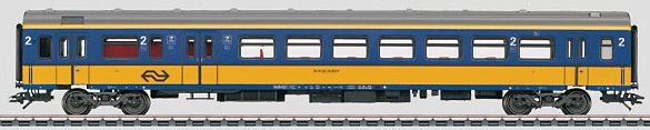 NS (Netherlands) Express Train 2nd Class Passenger Car