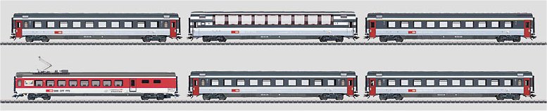 SBB EuroCity Express Train 6-car Passenger Set
