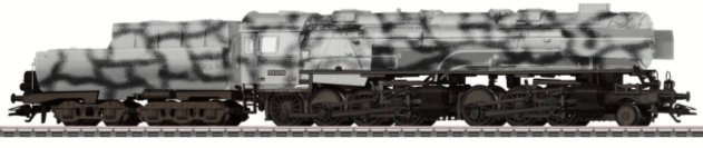 Digital DRG Class 53 Steam Locomotive w/Tender in Winter Camouflage