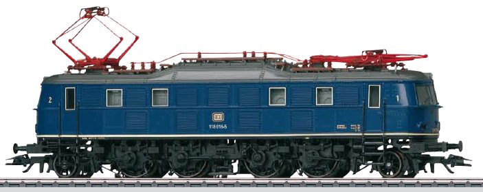 Digital DB Cl 118 Electric Locomotive (colbalt blue) (L)