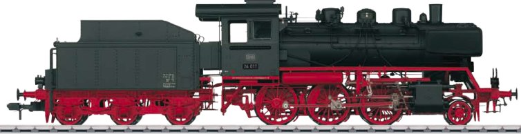 Digital DB cl 24 Steam Locomotive with Tender