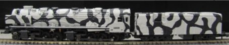 Digital DRG Class 53 Steam Locomotive w/Tender in Winter Camouflage