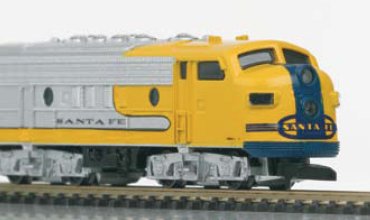Santa Fe A-B-A Diesel Electric Locomotive (Yellow Warbonnet D&RGW