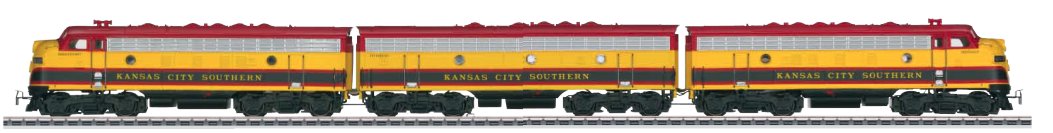 Kansas City Southern A-B-A Diesel trein set