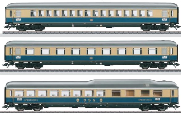 Rheingold 1962 Express Train Passenger Car Set 1 (EX)