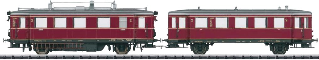 Dgtl DB Diesel Powered Railcar with a Trailer with Sound