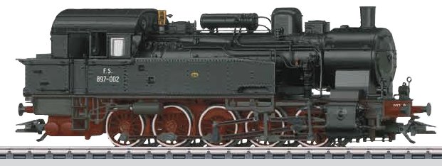 FS (Italy) Class 897 Freight Steam Tank Locomotive.