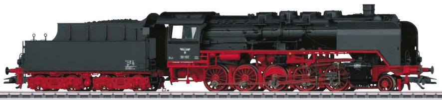 DRG Class 50 Steam Freight Locomotive w/Tender.