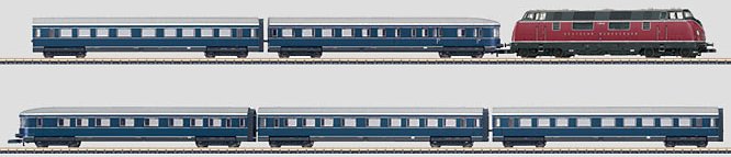 Blauer Enzian / Blue Gentian Long Distance Express Train.