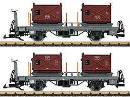 Car Set with Flat Cars for Containers