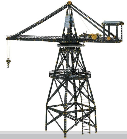 Tower Slewing Crane Metal Construction Set.