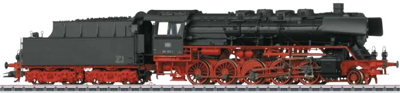 DB class 50 Steam Freight Locomotive w/Tender