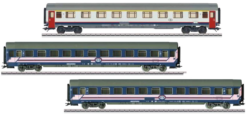 SNCB (Belgium) Express Passenger Train 3-Car Set