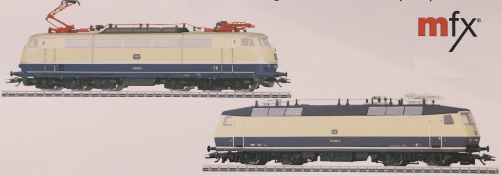 Toy Fair Double Electric Locomotive Set BR 103 / BF 120