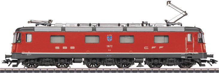 Dgtl SBB cl Re 6/6 Electric Locomotive, fire red