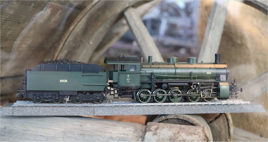 Dgtl Bavarian cl G 5/5 Freight Steam Locomotive w/Tender