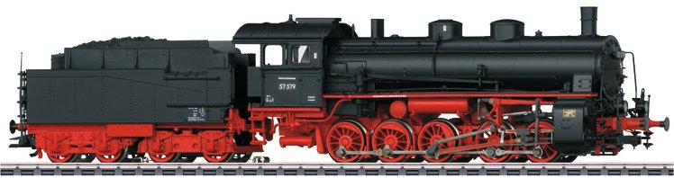 Dgtl DB cl 57.5 Freight Steam Locomotive w/Tender