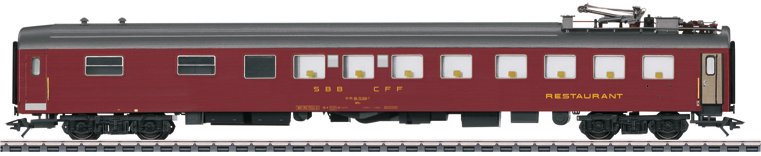 SBB type WRm Dining Car, red