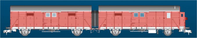 DB Leig-Unit type Gllh 12 Freight 2-Car Set