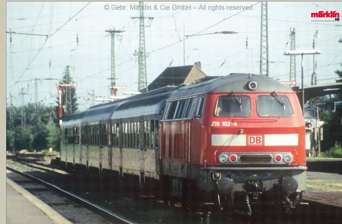 Dgtl DB AG cl 216 Diesel Locomotive, (Start Up)