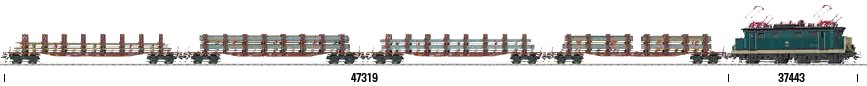 Steel Transport Set with 4 Type Snps Stake Cars