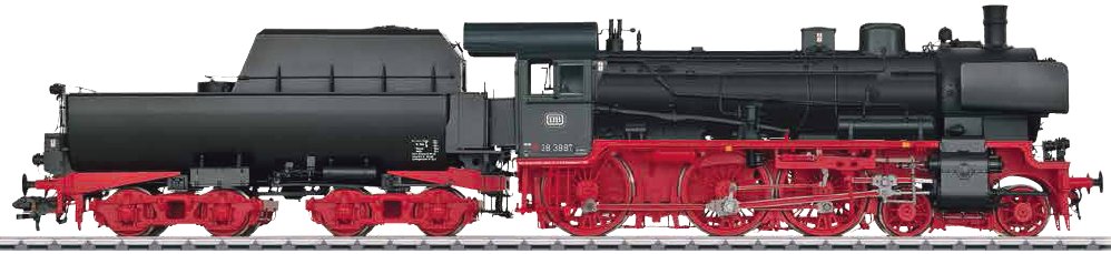 Dgtl DB cl 38.10-40 Steam Locomotive w/Tub-Style Tender
