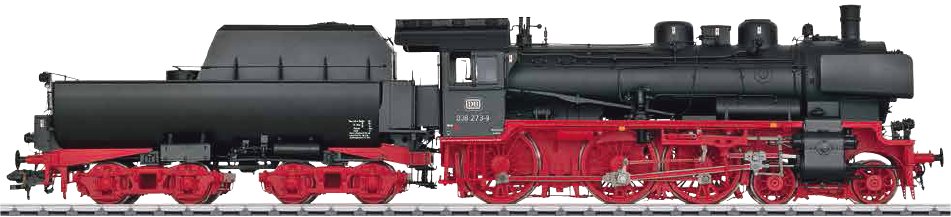 Dgtl DB cl 038.10 Steam Locomotive w/Tub-Style Tender
