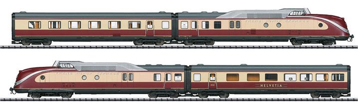 Dgtl DB cl VT 11.5 TEE Diesel Pwd Rail Car Train