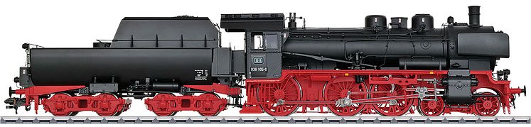 DB cl 038.10-40 Steam Locomotive w/Tub-Style Tender, Era