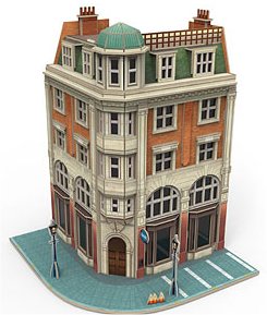 Corner Building with Bank Building Kit (Start up)
