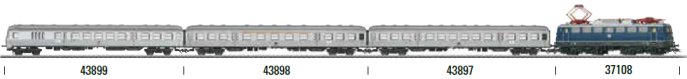 DB cl 110.1 Electric Locomotive, blue, Era IV