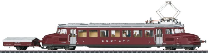SBB Roter Pfeil cl RCE 2/4 Powered Rail Car, Era III