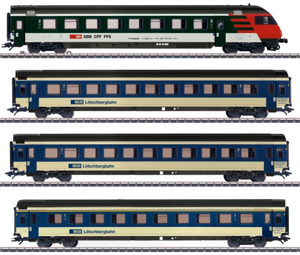 BLS Mark IV Express Train Passenger 4-Car Set, Era V
