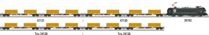 DB KLV Type Sgns Container Transport 2- Car Set, Era VI
