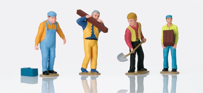 Set of Worker Figures