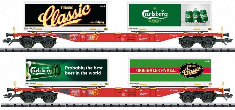 Carlsberg and Tuborg Container Transport Car Set